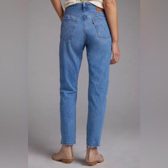 LEVI’S PREMIUM 501 Women’s Button Fly Distressed Jeans Straight Cotton 30x30 - Picture 4 of 16